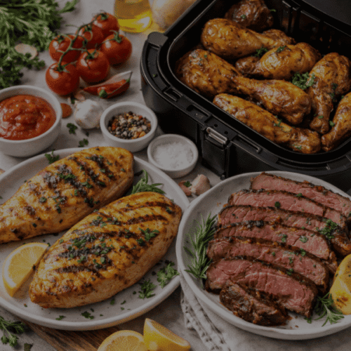 Hähnchen & Fleisch Airfryer Rezepte