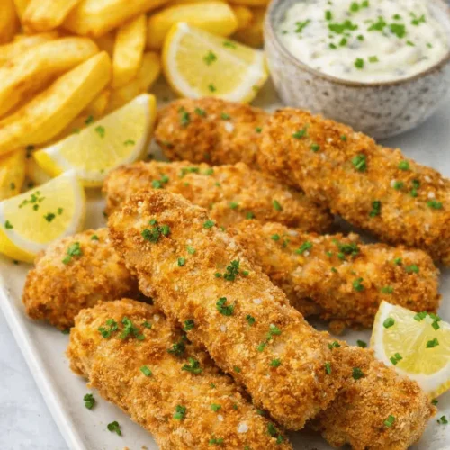 Knusprige Fischstäbchen im Airfryer