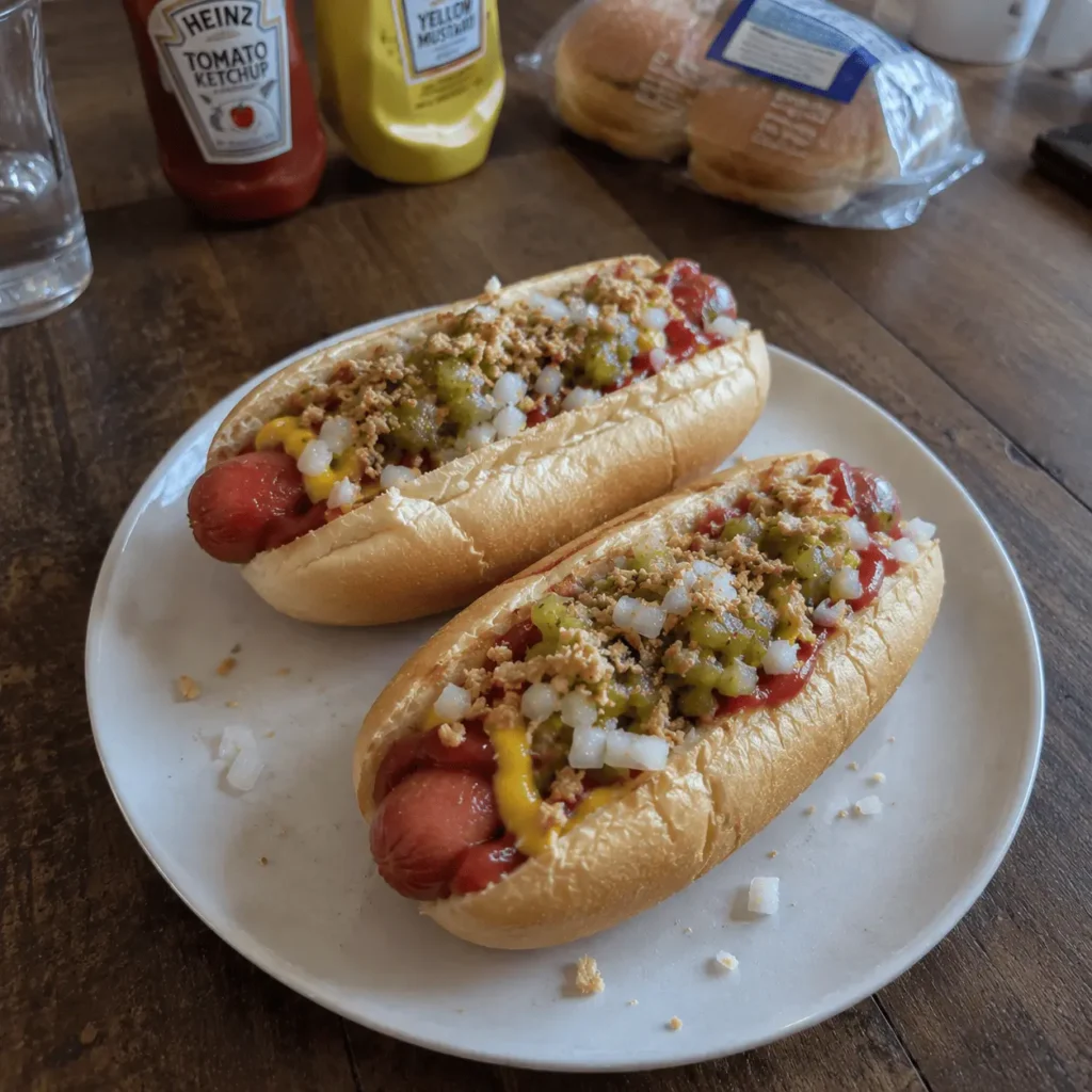 Hotdogs aus der Heißluftfritteuse